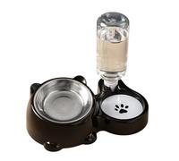 Zeiwohndc Ensemble de gamelles anti-basculement pour nourriture et eau pour animaux domestiques - Distributeur automatique - Distributeur automatique - Gamelle en métal amovible - Mangeoire