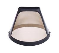 Zeiwohndc Filtre à café 10-12 tasses de style cône Machine à café Poignée en maille dorée Brûleur