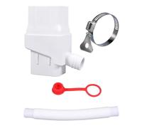 Zeiwohndc Inverseur d'eau de pluie haute efficacité pour collecte de descente avec double sortie filetée Construction durable Double sortie Répartiteur d'eau de pluie