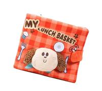 Zeiwohndc Livre de reniflage pour chien avec couineur pour jouer et stimuler mentalement favoriser la recherche naturelle de nourriture