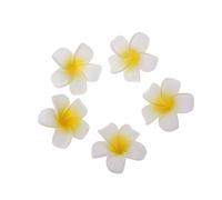 Zeiwohndc Lot de 5 épingles à cheveux en forme de fleur de frangipanier hawaïen en mousse pour décoration de fête de mariage
