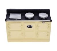 Zeiwohndc Meubles de table de cuisson pour salle à manger - Maison de poupée miniature - Accessoires de jeu de rôle - Scène de vie - Jeu de rôle - Collection Hobby - Meubles de poupées de collection