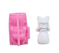 Zeiwohndc Moule en silicone de qualité alimentaire pour fabrication de statues de princesse de dessin animé pour résines, loisirs créatifs, décoration de chambre d'enfant, moule à chocolat fantaisie