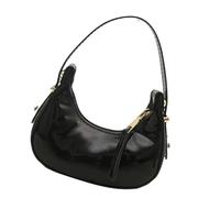 Zeiwohndc Petit sac de soirée Moon léger PU sac à main tendance avec poignée supérieure pour les trajets quotidiens et les tenues décontractées mignon en cuir PU avec poignée supérieure, Noir , One