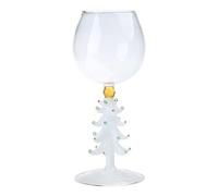 Zeiwohndc Verre à boire 3D avec figurine d'arbre de Noël à l'intérieur sans pied pour vin, eau, lait, gobelet à vin