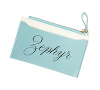 Zeizafa 2. Fashion Contrast Color Zippered Card Women's Secure PU Coin Wallet with Multiple Pockets Stylish Cardholder for Women