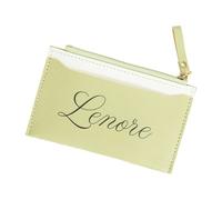 Zeizafa 2. Fashion Contrast Color Zippered Card Women's Secure PU Coin Wallet with Multiple Pockets Stylish Cardholder for Women