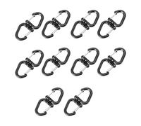 Zeizafa 360 Rotatif Double Mousqueton Portable S Chaîne Crochets Extérieur Pivote Clip Sacs À Porte-clés pour Camping Double Crochets Porte-clés
