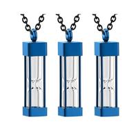 Zeizafa 3lots Pet Remembrancer Pendants Pet Loss Bereavement Cremation Necklaces for Ashes Necklace Personality Memorials Gift