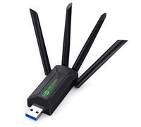 Zeizafa 4 Antennas Wireless USB Adapter 1300Mbps Fast Speed Double Band WiFi 2.4/5Ghz for PC Laptop Desktop Computer WiFi Networking Adapter