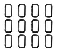 Zeizafa Accessoire D Professionnel Porte-clés Mousqueton Texture en Aluminium Fermetures Sécurisées Extérieur Essentiel pour Le Camping Porte-clés Mousqueton Carré en Aluminium