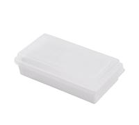 Zeizafa Boîte à beurre avec outil de découpe, récipient à beurre avec couvercle, plat de stockage alimentaire rectangulaire, fournitures de maison