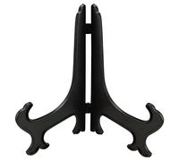 Zeizafa Chevalet en plastique noir de 6,3 cm, 7,3 cm, 12,7 cm, support de rangement pour cadre photo, piédestal pour objets de collection, décoration de table de mariage, cadre photo, support sur pied