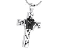 Zeizafa Collier Classique pour Cendres d'animaux De Compagnie Breloque Papillon Sculpté Mémorial pour Compagnie Perdus Stockage Familial Honorant La Mémoire Collier Cendres D' en