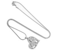 Zeizafa Collier De Conteneur De Cendres Classique Cœur Sculpté en Mémorial pour Animal De Compagnie Perdu Stockage Familial Honorant La Mémoire Bijoux Commémoratifs pour Animaux De Compagnie