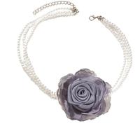 Zeizafa Collier De Perles Superposées Luxueux Exagéré Pour Fêtes De Mariage Événements Accessoires Pour Femmes Serrure À La Mode