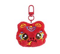 Zeizafa Compact Plush Keychain Hanging Ornament for Bags and Keys Bag Pendant Snake Backpack Accessory Cultural Decoration Plush Keychain