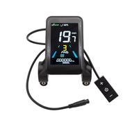 Zeizafa Compteur De Vitesse 24 V 36 V 48 V pour Vélo Électrique Automobile Compteur De Vitesse 6 Broches Connecteur Étanche Écran Multifonction LED Tableau De Bord Numérique