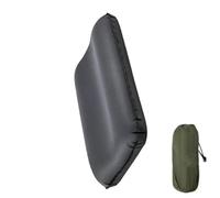 Zeizafa Coussin De Siège Gonflant Mince Confort Bondé pour Jeux Football Concerts Voyage Visage Simple Et Soigné Oreiller Camping À Gonflage Automatique avec Ceinture Transport