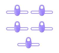 Zeizafa D'appâts en Silicone 5 Pièces Crochet De Canne À Pêche Matériel De Pêche Leurres Crochets De Gabarit De Maintien De Sécurité Clip D'engrenage Universel