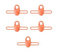 Zeizafa D'appâts en Silicone 5 Pièces Crochet De Canne À Pêche Matériel De Pêche Leurres Crochets De Gabarit De Maintien De Sécurité Clip D'engrenage Universel