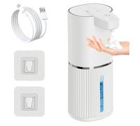 Zeizafa Denial Touch Distributeur de Savon en Mousse 4 Pics d ' intensité de Mousse IPX5 résistant à l ' humidité pour Un Usage Domestique et Commercial Distributeur de Savon de Salle de Bain