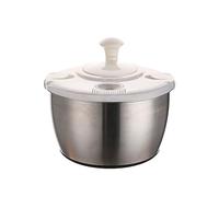 zeizafa Essoreuse à salade multifonctionnelle panier de vidange en acier inoxydable pour salades fraîches outil de déshydratation de fruits et légumes Durable