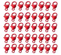 Zeizafa Fermoirs À Griffes De Homard en Forme Cœur d'amour 40 Pièces Différentes Couleurs Accessoire Bijoux pour Collier Porte-clés Création Fermoirs Décoratifs