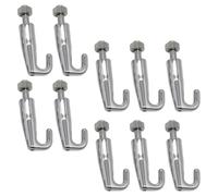 Zeizafa Lot de 10 crochets réglables en acier inoxydable pour accrocher des photos, des photos, des œuvres d'art pour systèmes de galerie d'art