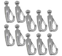 Zeizafa Lot de 10 crochets réglables en acier inoxydable pour accrocher des photos, des photos, des œuvres d'art pour systèmes de galerie d'art