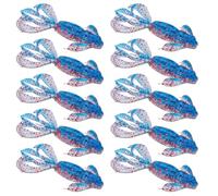 Zeizafa Lot de 10 leurres robotiques pour crevettes Leurre Doux Rythme Réflexe Lumière Fonction de dérive Couvertures d'eau pour tous Souplesse Attraction de Pêche