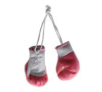 Zeizafa Lot de 2 mini gants de boxe en cuir, gants de boxe miniatures, gants de boxe noirs, bleus, roses, pendentifs pour homme