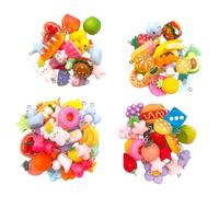 Zeizafa Lot de 20 pendentifs assortis en résine colorée pour bijoux, loisirs créatifs, colliers, bracelets