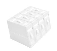 Zeizafa Lot de 4 boîtes de rangement pliables en lin robuste pour draps de lit, couettes et vêtements, organisation de la maison avec double fenêtre