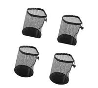 Zeizafa Lot de 4 grands sacs en maille pour balles de golf pouvant contenir 50 balles de chaque sac de rangement en polyester pour équipement de sport