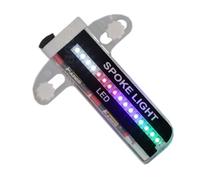 Zeizafa Lumière LED pour Roue De Vélo Imperméable Rayons 32 Motifs Pneu Cyclisme Lampe D'avertissement Sécurité Montagne Lumière Clignotante Colorée Pneu