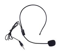 Zeizafa Microphone à condensateur avec filetage à vis de 3,5 mm pour haut-parleur pour guide d'enseignement et conférence