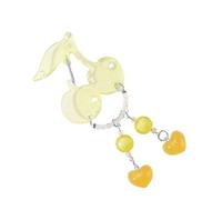 Zeizafa Mousqueton En Forme De Cerises Joli Pendentif De Téléphone Breloque Boucle En Acrylique Porte-clés Pour À Sacs À Main Cadeaux