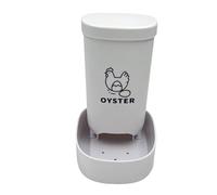 Zeizafa None Tip Chicken Feeder for Grit and Shells High Strength Plastic Slight Easy Maintenance Farm Poultry Tool Spill Chicken Dispenser