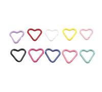 Zeizafa Paquet De 10 Mousquetons De Survie en Camping Mousqueton d'alpinisme Mousqueton De Sécurité pour Les Besoins Quotidiens Et De Randonnée Pince À Crochet Polyvalente