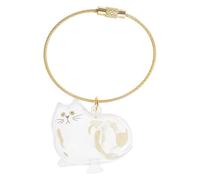 Zeizafa Pendentif Attrape-Poils d'animaux De Compagnie en Forme De Chaton Commémoratif Accessoire De Voyage pour L'entretien Quotidien Pendentif De Rangement pour Chats