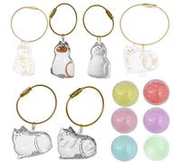 Zeizafa Pendentif Attrape-Poils d'animaux De Compagnie en Forme De Chaton Commémoratif Accessoire De Voyage pour L'entretien Quotidien Pendentif De Rangement pour Chats