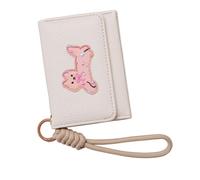 Zeizafa Portefeuille Léger pour Amoureux des Animaux Porte-Cartes De Construction en Cuir PU Porte-Monnaie Portable Cordon Facile À Saisir Portefeuille Court avec Lanière