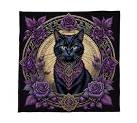 Zeizafa Tapis De Jeu Carré Pliable Décorations Nappe Lecture Tarot Sorcellerie Divination Nappe Table Couverture Jeu