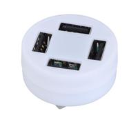 Zeizafa USB Male to 4 Port Female Charging Hubs with LED for Use with and Power Sources USB Cable Splitter