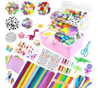 ZEIZHUBN Kit Bricolage Enfants 3000 Pièces Activité Manuelle Enfant Tout-en-Un Kits de Loisirs Créatifs avec Pipe Cleaners DIY Loisirs Creatifs Cadeaux Filles et Garçons 4-8, 8-12 Ans