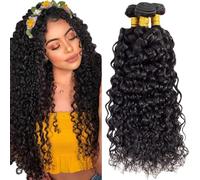 zekan Extensions de cheveux humains brésiliens crépus bouclés 3 trames 12A non transformés de cheveux humains vierges noirs naturels 40,6 cm, 45,7 cm, 50,8 cm (100 +/-5 g)