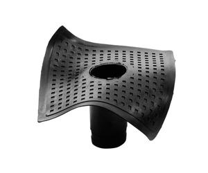 Zeker Bride goulotte de Toit, Siphon de Toit Plat, système d'écoulement de Toit, Drainage de Toit (Ø 80 mm)