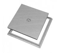 Zeker Couvercle de Regard avec Cadre pour collecteur des eaux - Couvercle de Regard renforcé + Cadre (30 x 30 cm)