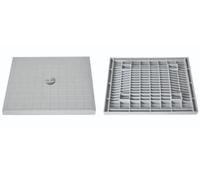 Zeker Couvercle pour Regard pour collecteur des eaux - Couvercle de Regard renforcé (40 x 40 cm)